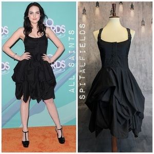 All Saints Melody Goth Dress Sz UK 6